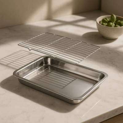 Plateau de Cuisson avec Grille | RoastingCook™ - CUISTO BBQ