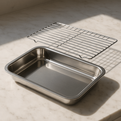 Plateau de Cuisson avec Grille | RoastingCook™ - CUISTO BBQ