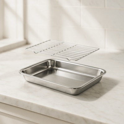 Plateau de Cuisson avec Grille | RoastingCook™ - CUISTO BBQ