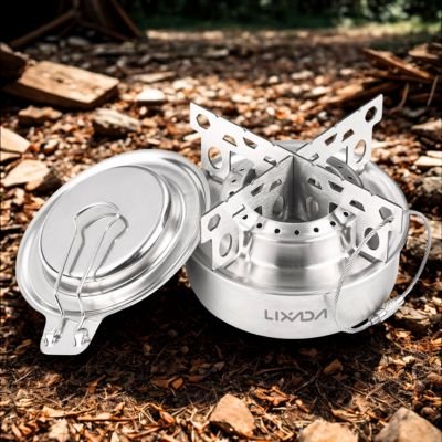 RECHAUD Portatif en Titanium | Campfire Cooking™ - CUISTO BBQ