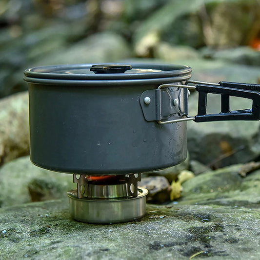 RECHAUD Portatif en Titanium | Campfire Cooking™ - CUISTO BBQ