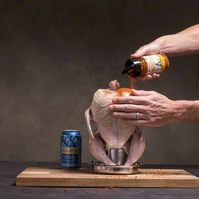 ROTISSOIRE POULET SUPPORT BIERE | RoastingCook™ - CUISTO BBQ