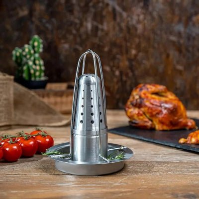 ROTISSOIRE POULET SUPPORT BIERE | RoastingCook™ - CUISTO BBQ
