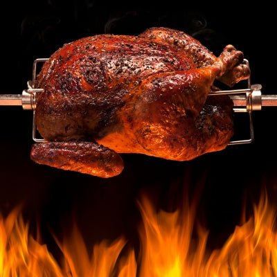 TOURNE BROCHE ELECTRIQUE 4w | RoastingCook™ - CUISTO BBQ